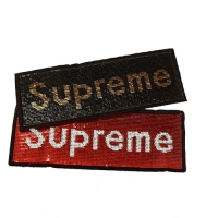 广东刺绣厂家直销服装珠片亮片绣花章仔圆形卡通翻片珠片绣布贴